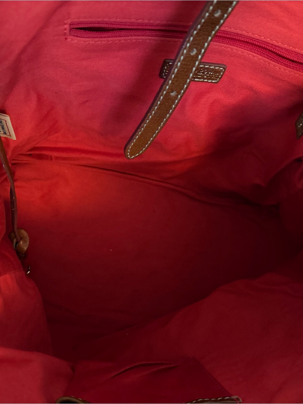 Dooney & Bourke Chestnut Brown Pebbled Leather Shoulder Bag - Picture 9 of 10